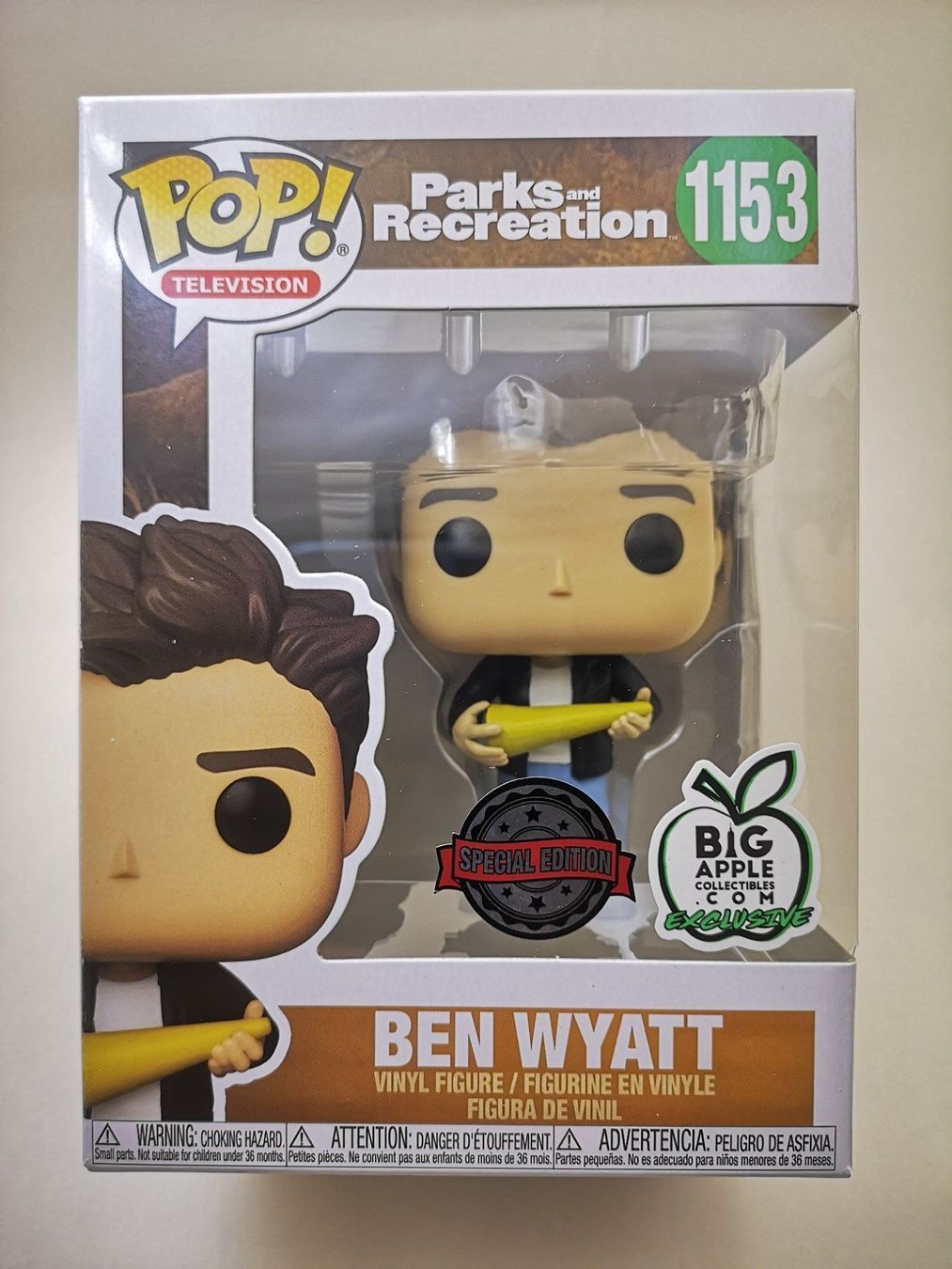 Funko Statuette: Funko Pop Ben Wyatt #1153 – Nuovo e nell'imballaggio originale da Riehen venduto da _TheCollectorShop_