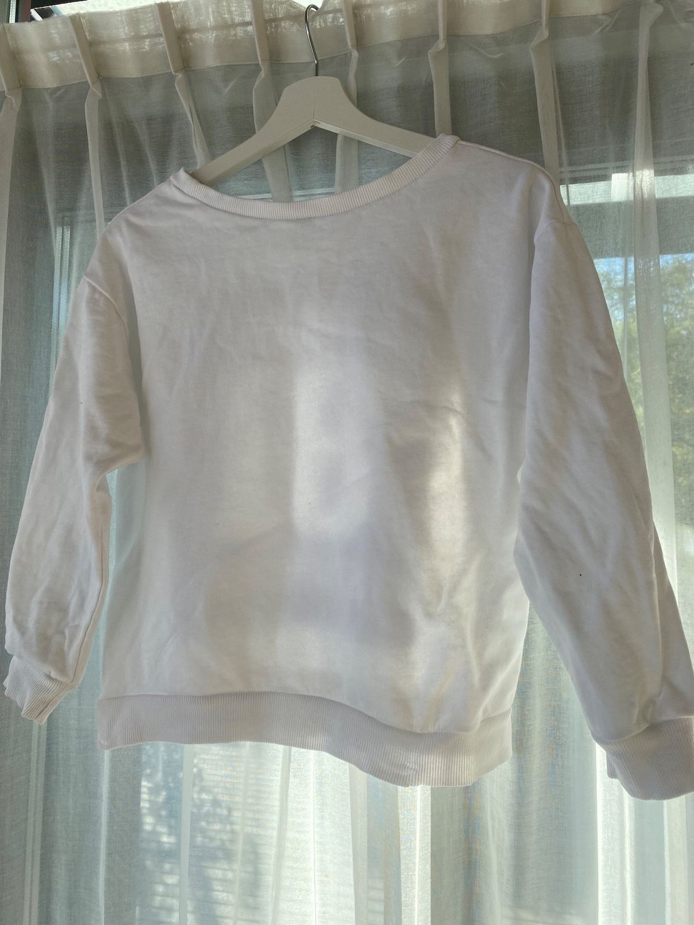 H&M Pullover & Sweatshirts: Pullover Print weiss blau Gr. 36 / 38 Damen – Gebraucht aus Seewen SO von HappyHappyHappy 4