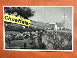 Originale alte Ansichtskarte von Bad-Scuol, Graubünden,