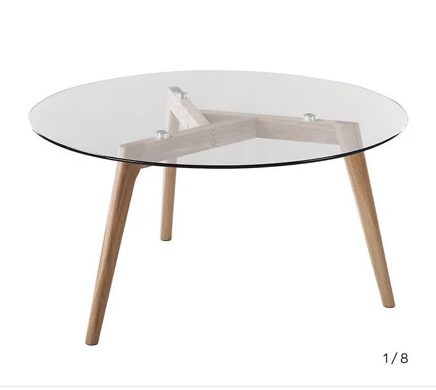 Tavoli: Couchtisch Eiche + Glas – Nuovo (secondo la descrizione) da Waldenburg venduto da donna08