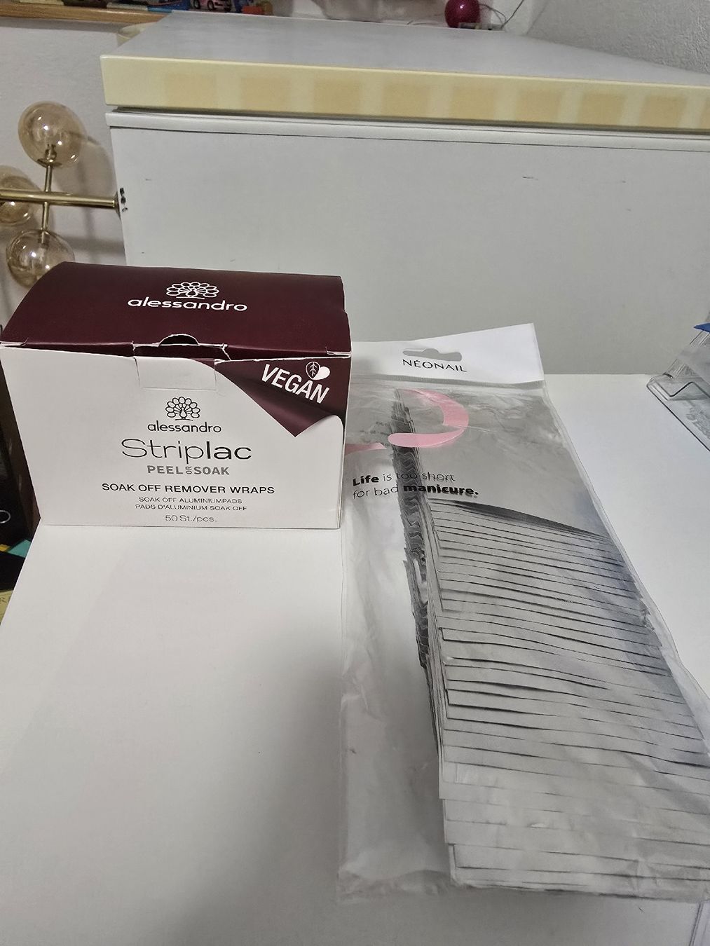 Unghie finte: Aluminium Remover Wraps/ Nagellackentfernungsfolien – Usato da Ennenda venduto da eri_pf5s 1