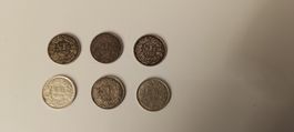 6x Schweizer 0.50 Franken