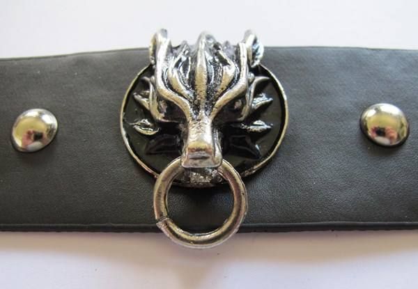 Bracciali & Braccialetti: Gothic LARP Echtleder Armband, Bracelet – Nuovo (secondo la descrizione) da Schwanden GL venduto da UHRKNALL 2