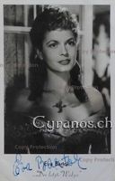 Eva Bartok (1927-1998) Schauspielerin - Autogramm