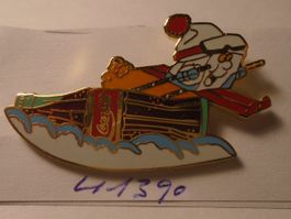 1 Coca Cola Pin Eiswürfel Ski-Fahrer Pin (U1390)