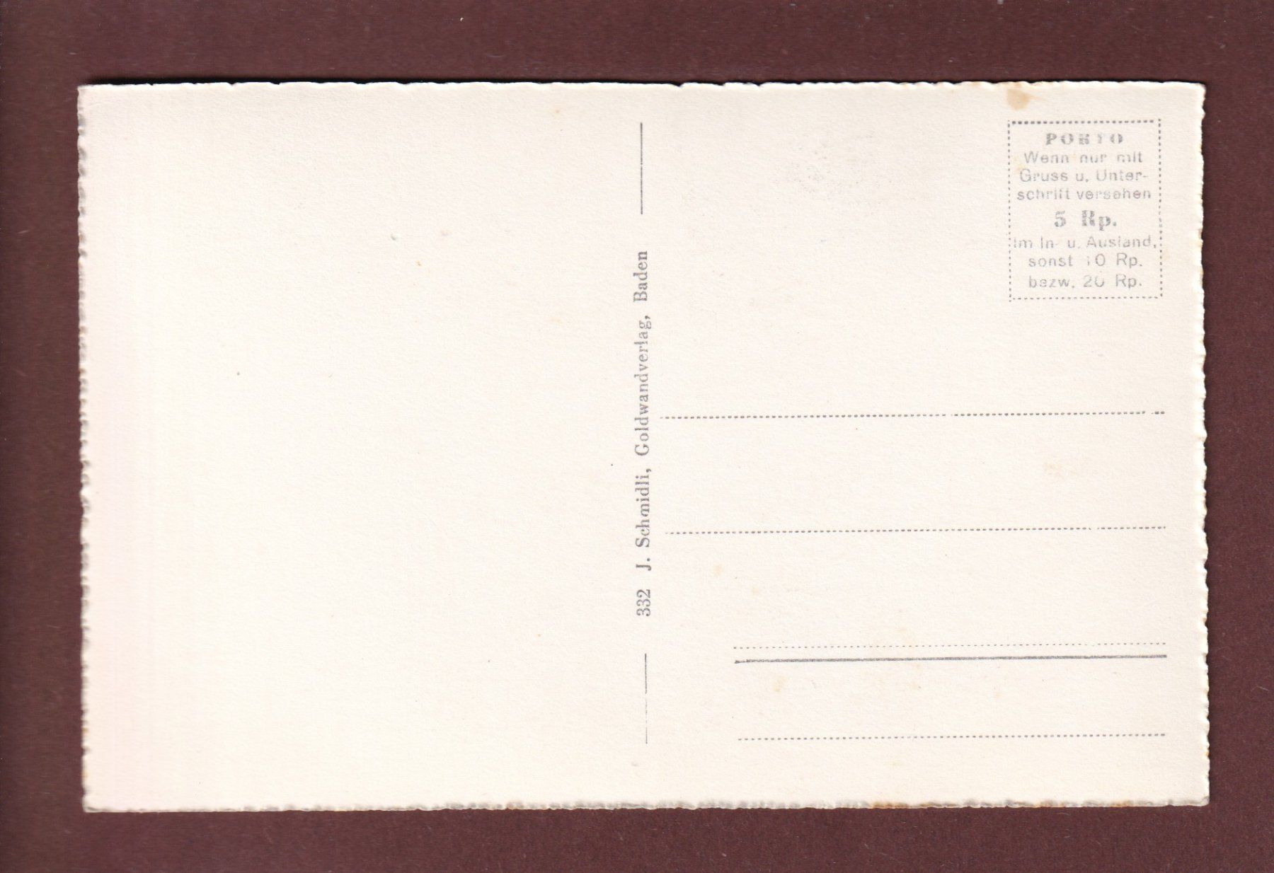 Cartoline postali: SCHLOSS HALLWIL – Usato da Pully venduto da nicecards 1