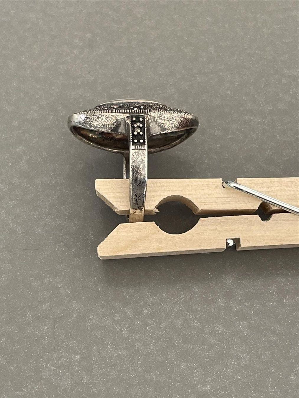 Anelli: ART DECO Perlmutt Markasiten Ring Rg57 – Usato da Basel venduto da gretchen03 2