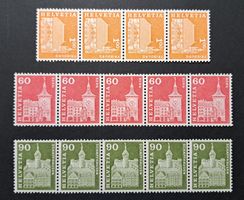 Lot Streifen Rollenmarken postfrisch 364 / 368 / 369RLM