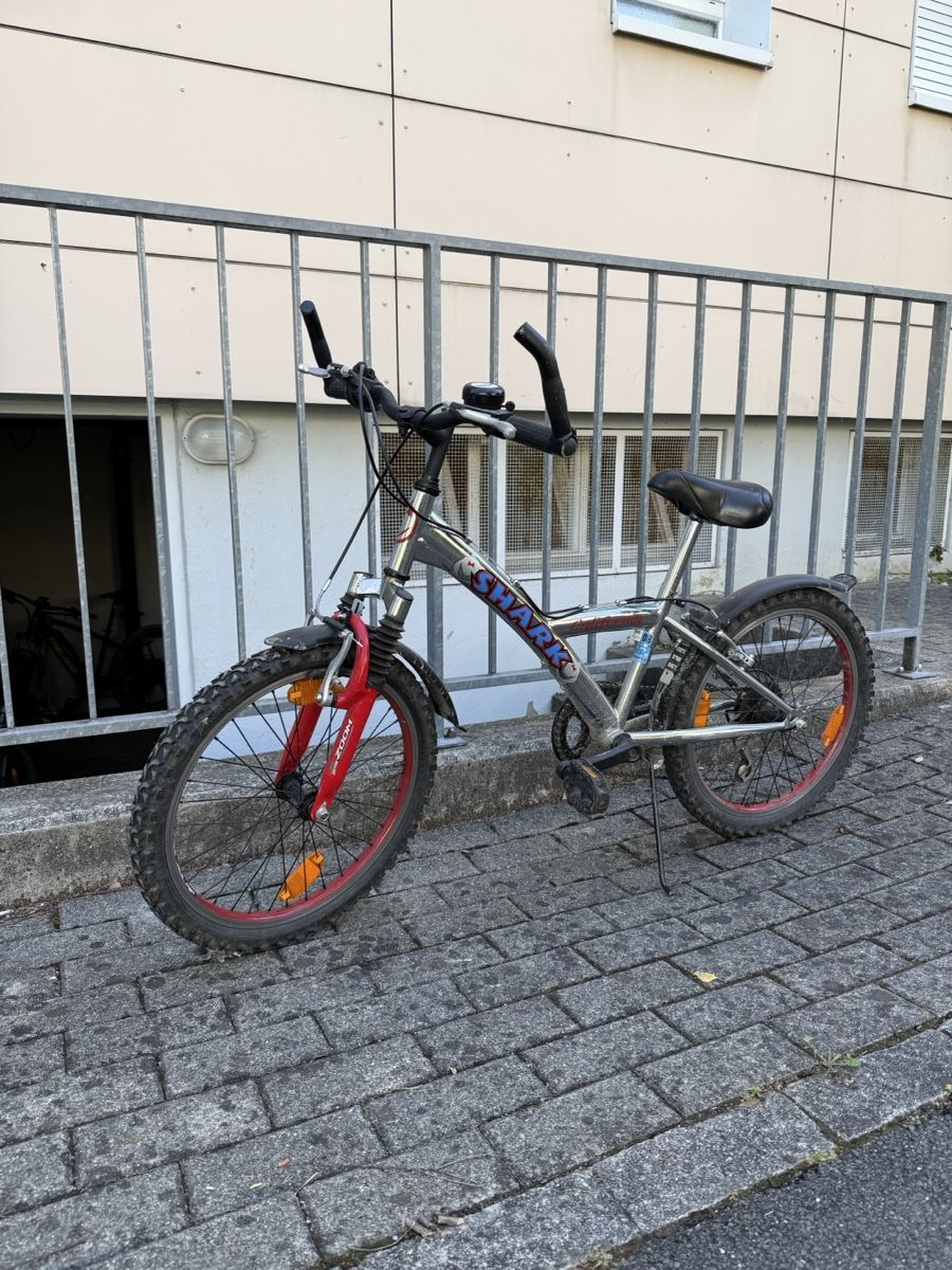 Biciclette: Kindervelo Shark silber rot – Usato da Uster venduto da HiestandReto