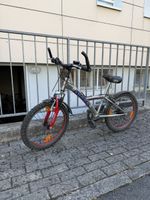 Kindervelo Shark silber rot