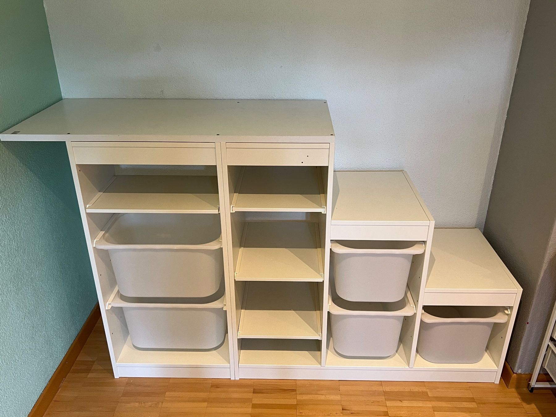 box zur aufbewahrung meberg Schubladenbox Schubladen Organizer Kunststoff 22 cm stapelbar, ( Behälter Schubladenbox, Ordnungssystem Sortierbox), schwarz transparent für Schreibtisch Büro Aufbewahrung Form:Schwarzes Doppelset - Premium
