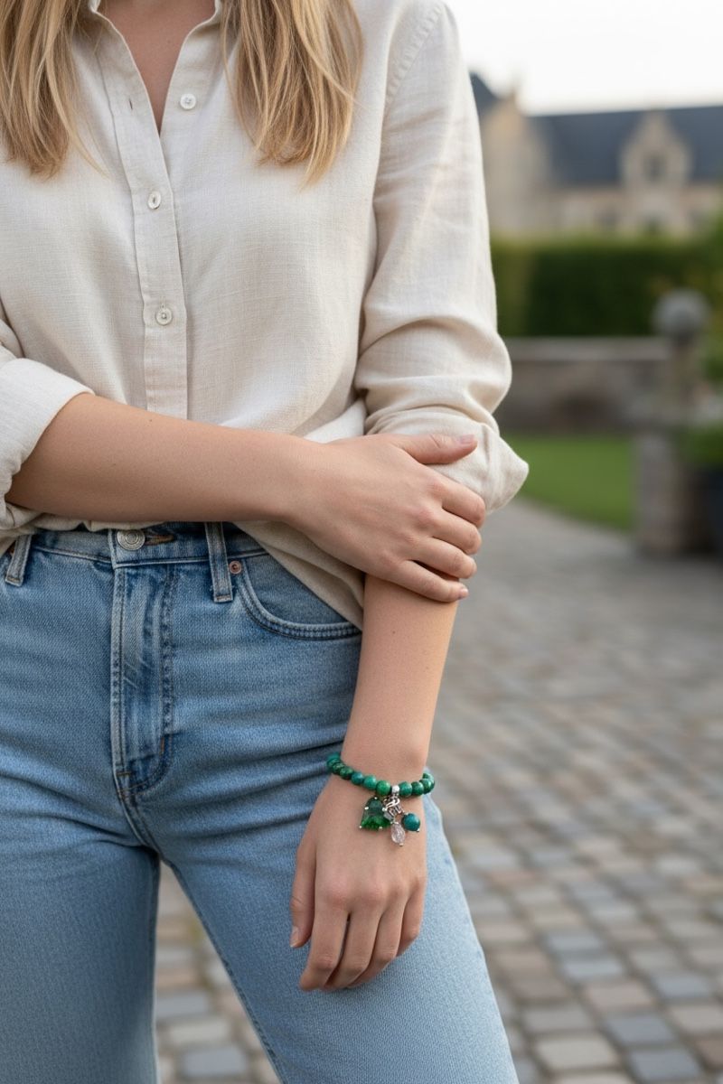 Bracciali & Braccialetti: Chrysokol Stretch Armband mit Anhänger – Nuovo e nell'imballaggio originale da Kriens venduto da Hortensie6 4