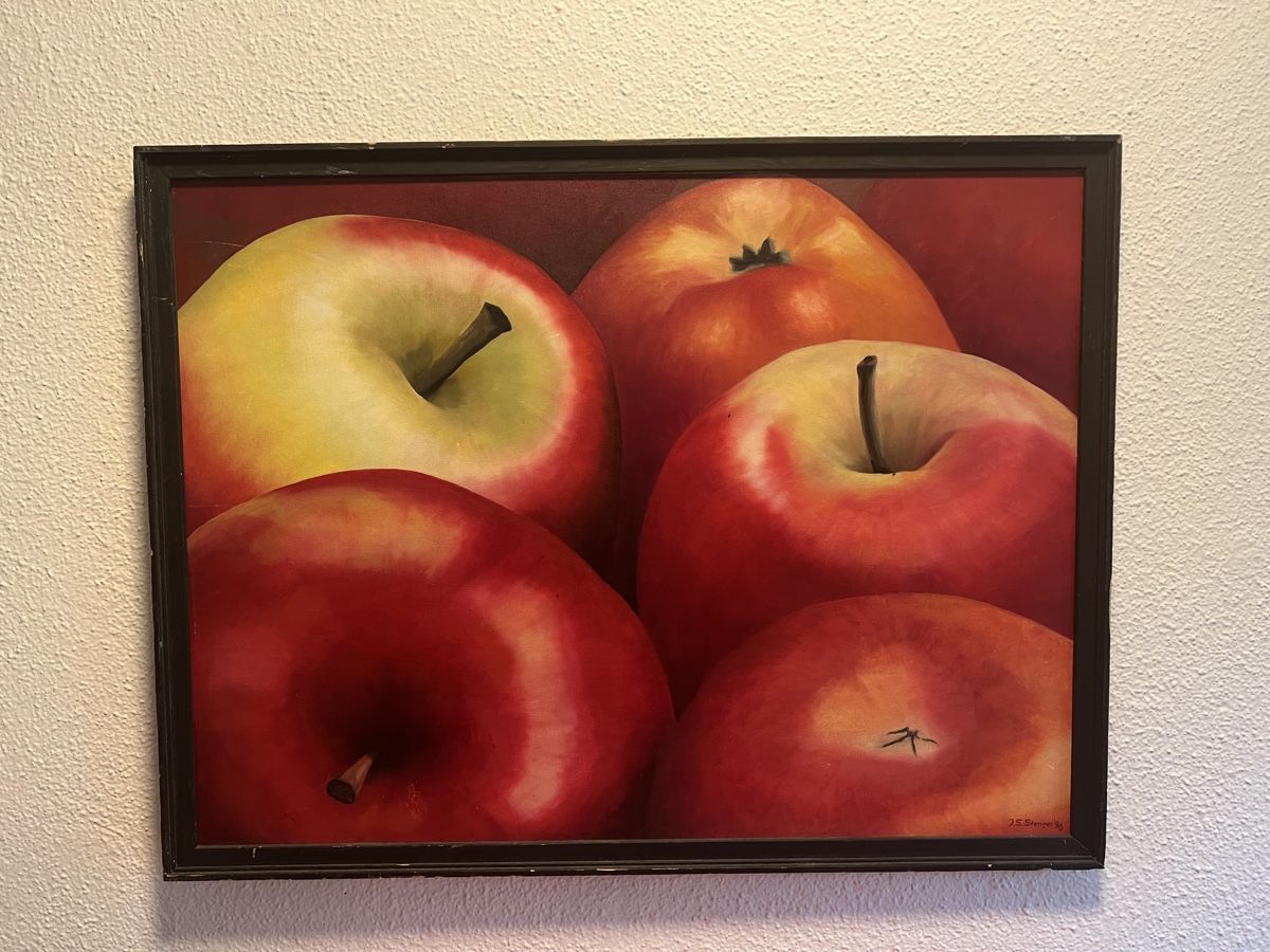 Gemälde: Apfel Malerei, Bild, Ölmalerei – Gebraucht aus Zürich von ViolettRosenRot 3