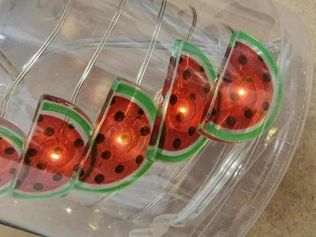 Ghirlande e barre luminose: LED Lichterkette / Girlande Melonen / Wassermelone – Nuovo e nell'imballaggio originale da Schaffhausen venduto da AtelierPudesco 2