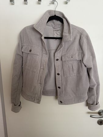 Graue Pull & Bear Cordjacke 