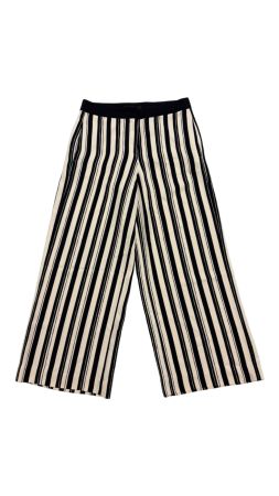 verkürzte Hose gestreift Marc Cain Gr. 36 blau creme