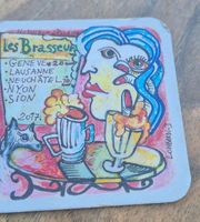 Sous-verre Les Brasseurs Genève Lausanne    4 pièces 2017
