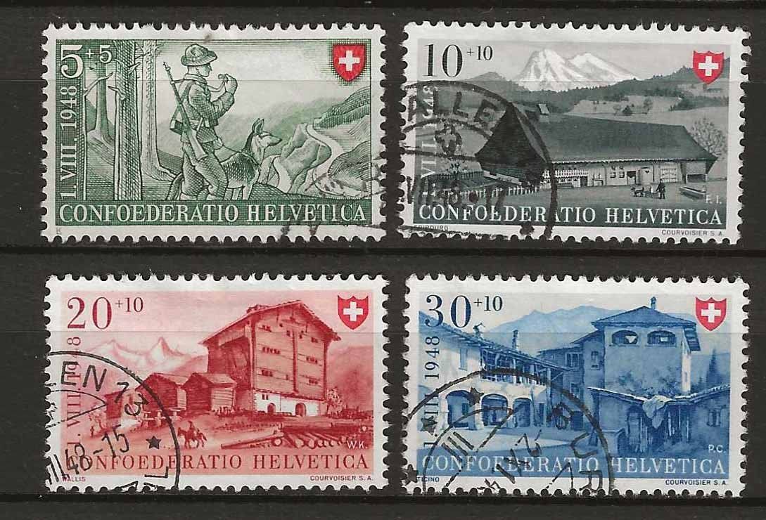 Tutti i francobolli: PP048 - Pro Patria 1948 obl. – Usato da Trélex venduto da Phil_Albert