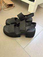 Schwarze Plattform Schuhe 38
