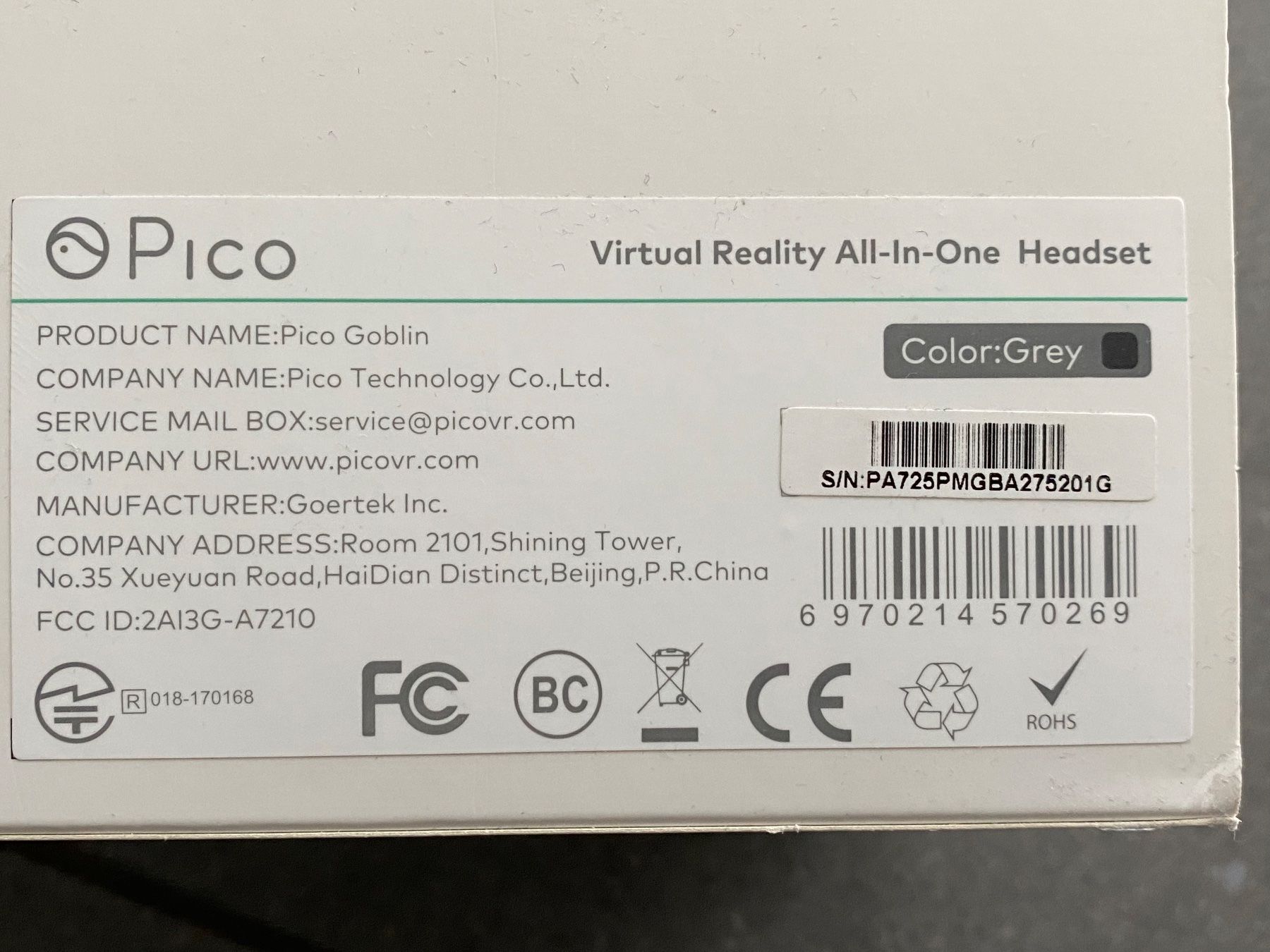 Casco VR: VR Brille Pico Goblin – Usato da Oberrohrdorf venduto da Desteny1 6