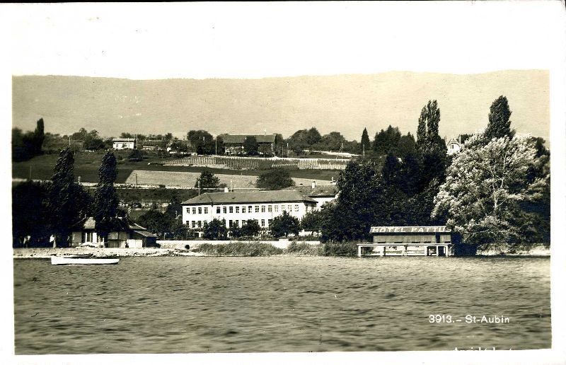 Ansichtskarten: St. Aubin + 1927 – Gebraucht aus Emmenbrücke von teestube