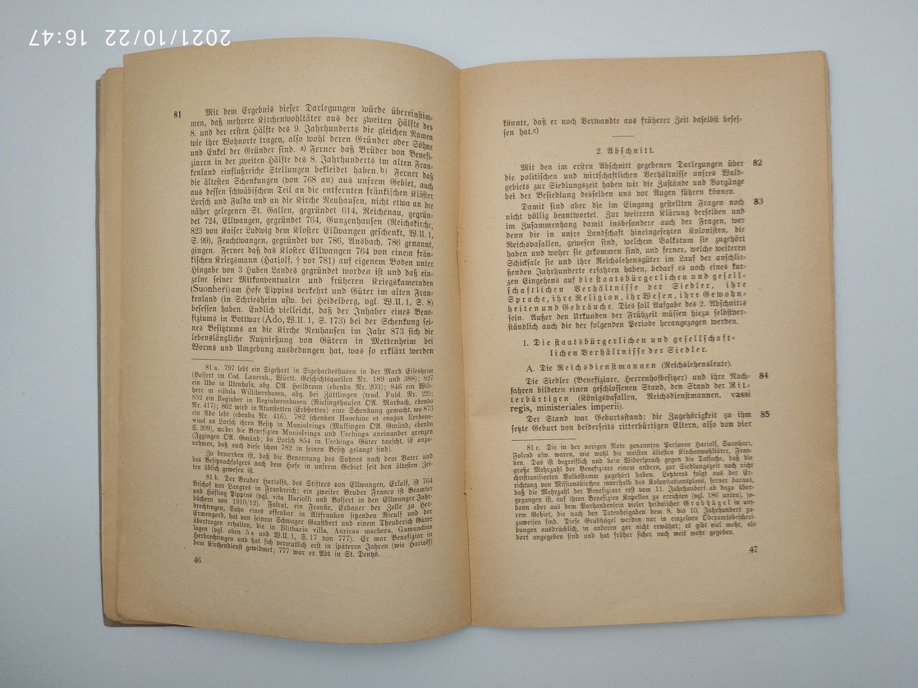 Libri: SIEDLUNGSGESCHICHTE WÜRTTEMBERG 1929 – Usato da Goldach venduto da Gaip 2