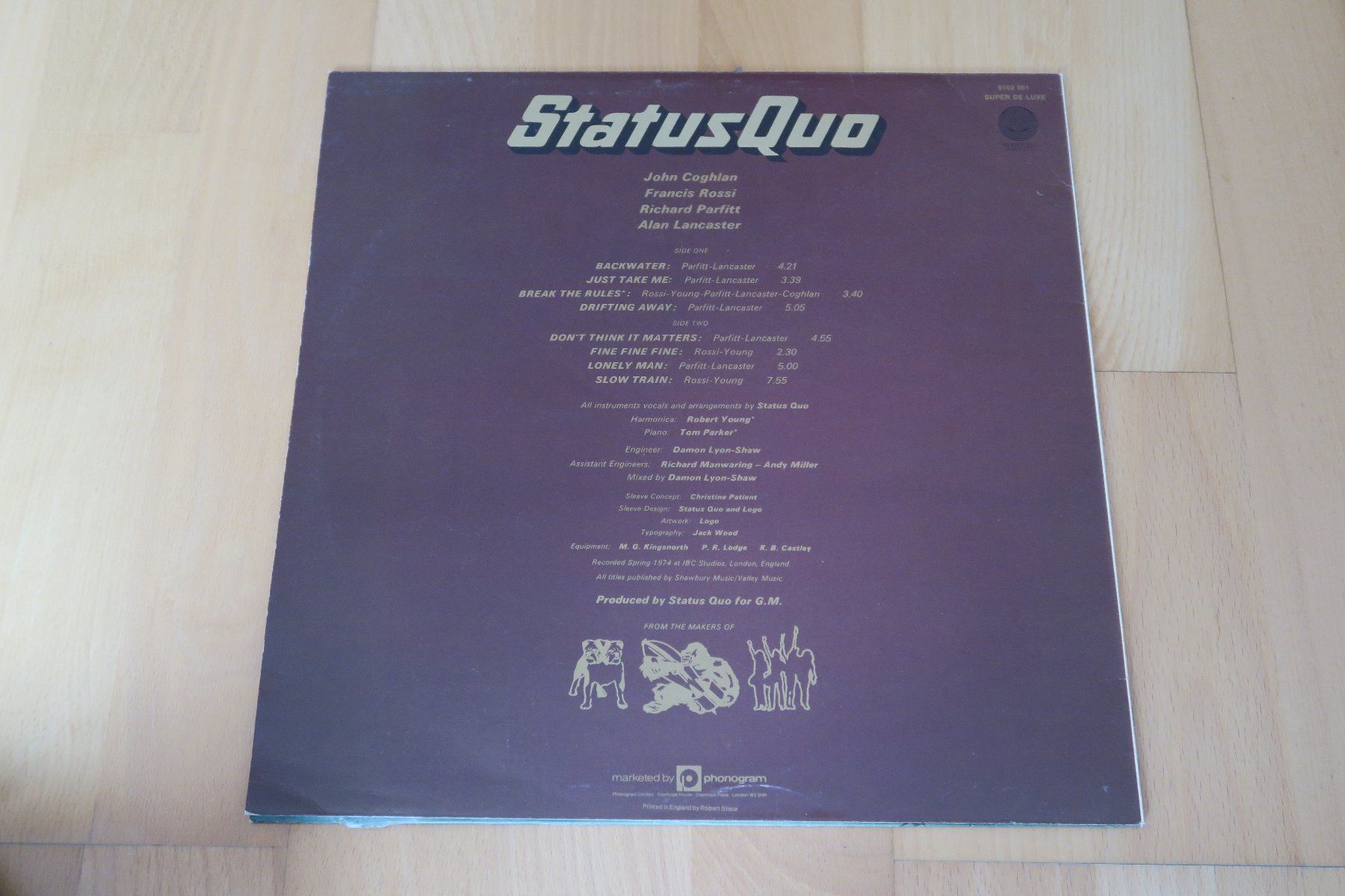 Schallplatten: Status Quo – Quo, CH-Pressung – Gebraucht aus Thun von Karibu70 1