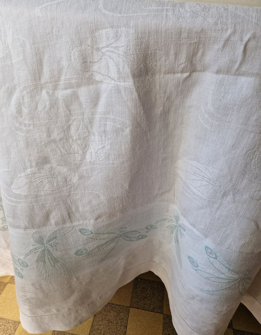 Altra biancheria da tavola: Tischdecke Jugendstil 162x182cm – Usato da Bern venduto da Antikbatik 3