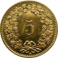 5 Rappen Münze