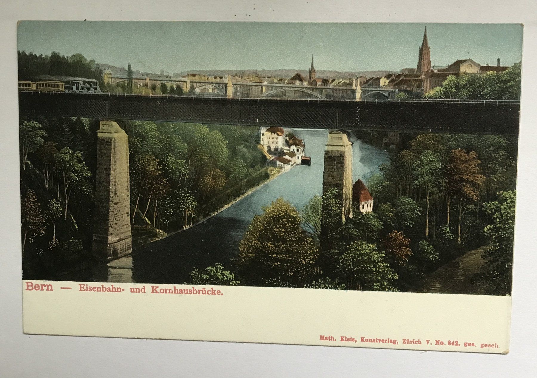 Cartoline postali: ALTE ANSICHTSKARTE BERN EISENBAHN – Usato da Ostermundigen venduto da wini63 1