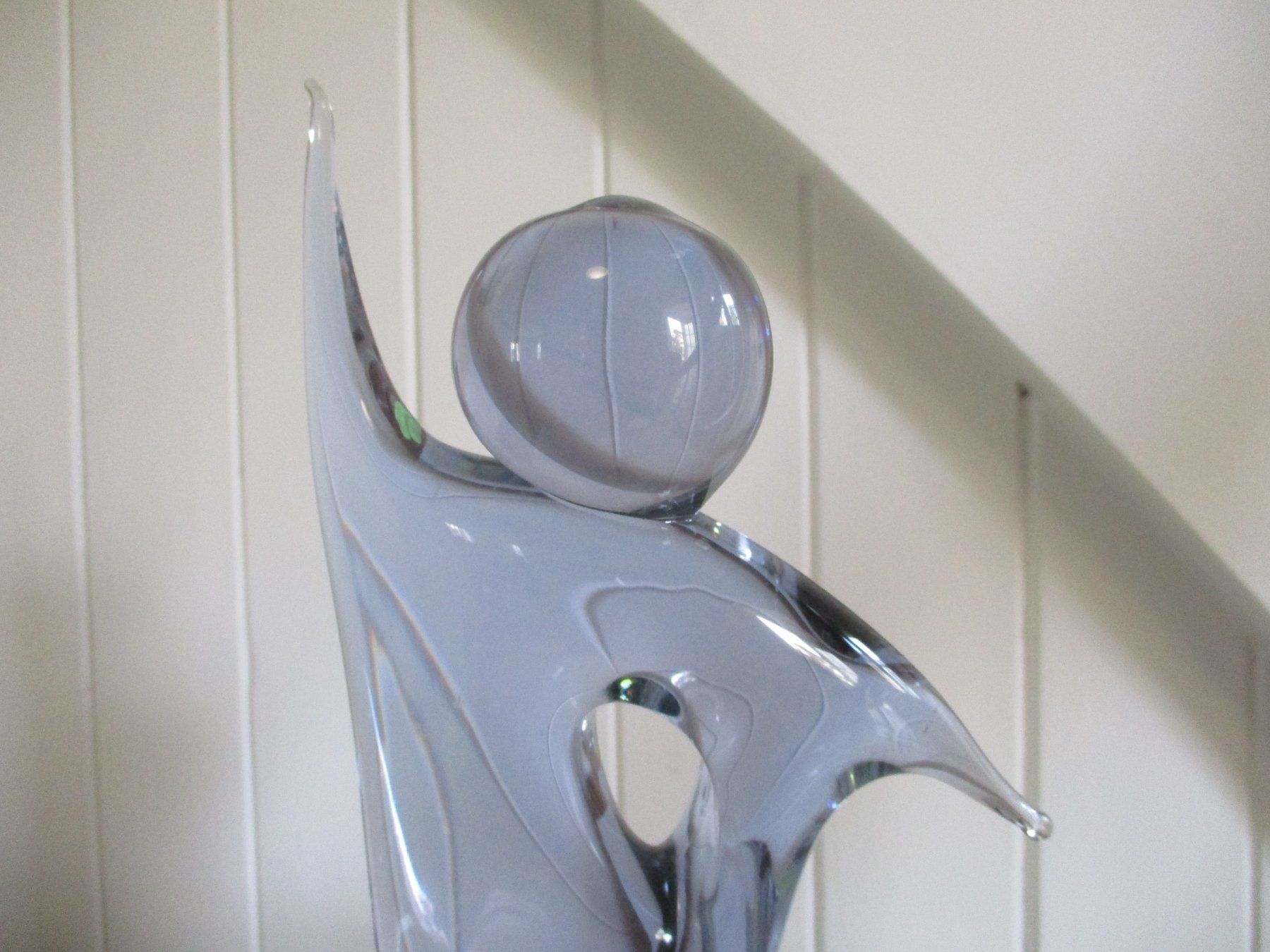 Sculture & Statue: Stylishe Glas-Skulptur "Blue ghost" hellblau Murano Kunst – Usato da Windisch venduto da Autogrammo 2