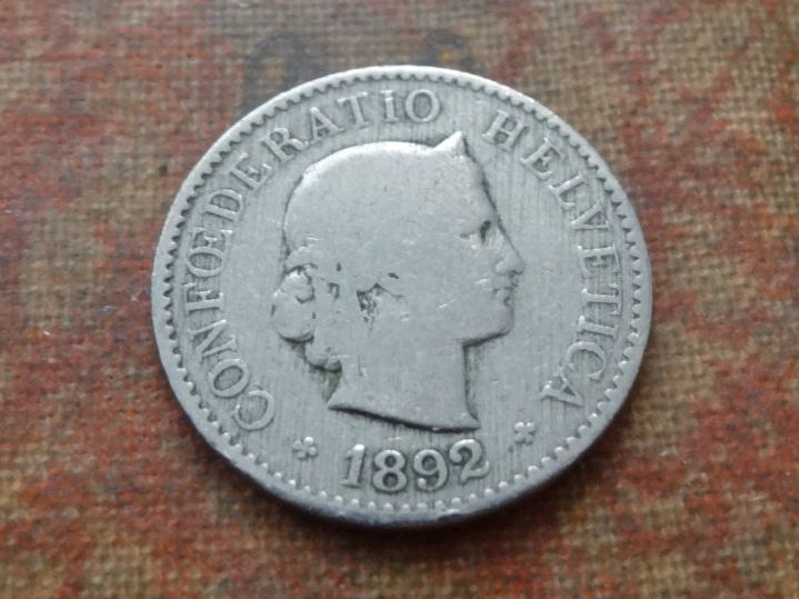 Tutti le monete: 5 Rp. 1892 – Usato da Romanel-sur-Lausanne venduto da Swift13