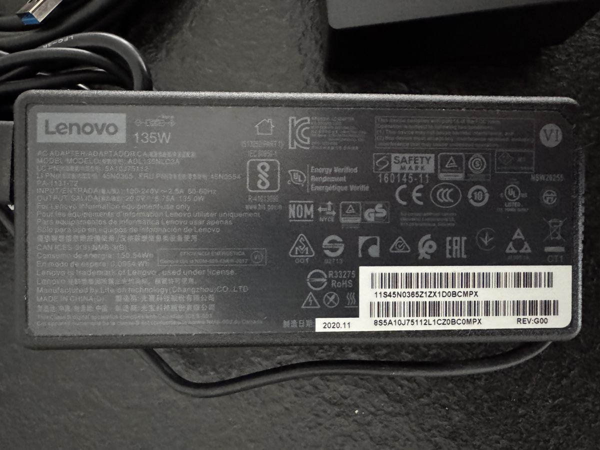 Lenovo Dockingstation: Lenovo ThinkPad Thunderbolt 3 Dock Docking 135W USB-C DK1841 – Gebraucht aus Gelterkinden von murattibox 3