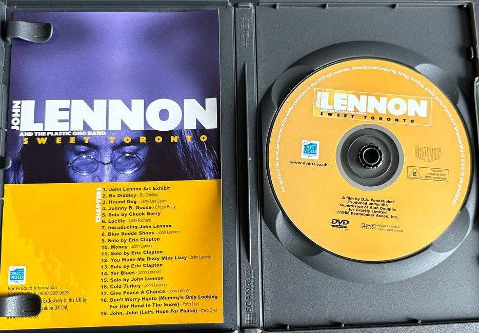 Tutti i DVDs: John Lennon - Sweet Toronto DVD – Nuovo e nell'imballaggio originale da Beringen venduto da Mantafisch1 2