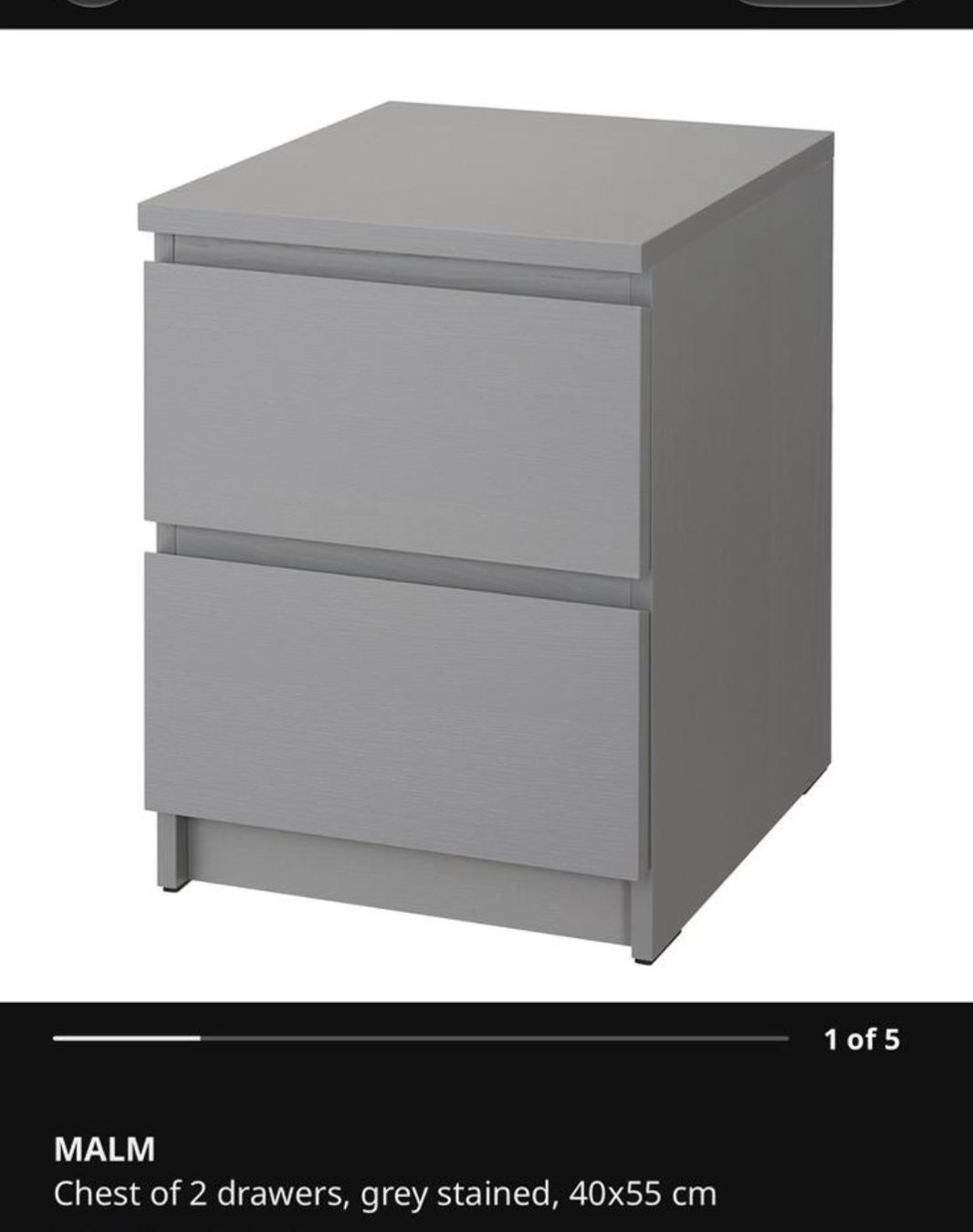 Ikea Kommoden: Kommode mit 2 Schubladen Grau – Gebraucht aus Dübendorf von ame_m57w 3