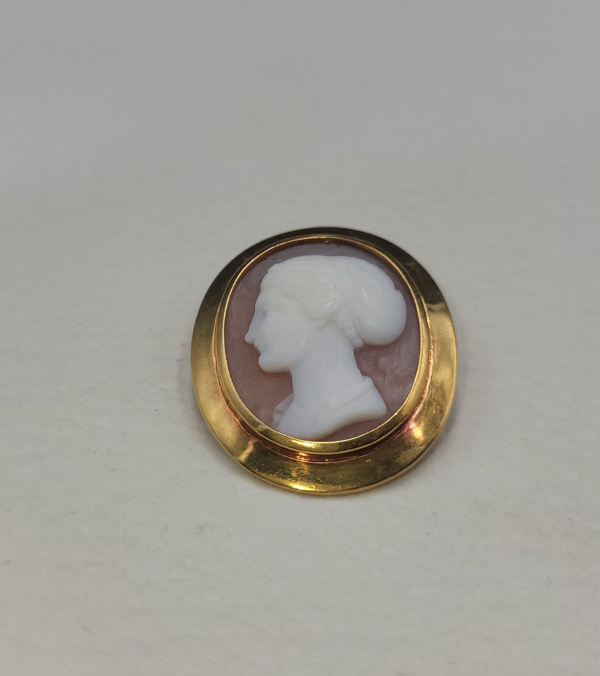 Spille & Fermagli: 18 Karat 750 Gold Kamee Brosche – Usato da Wald ZH venduto da Dasilver 7