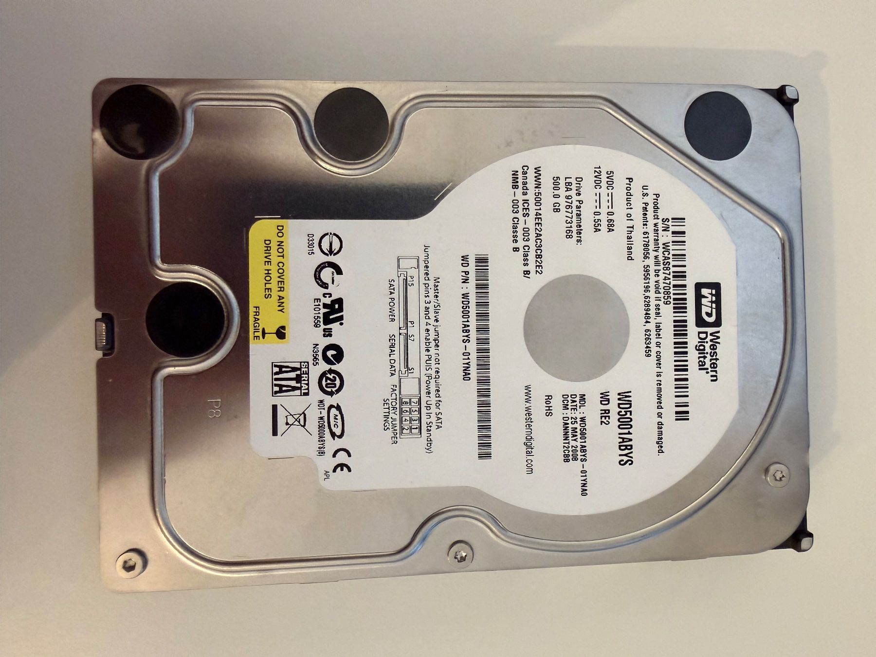 Western Digital Harddisks: Western Digital RE2 500GB – Gebraucht aus Dübendorf von Raphaelfuchs 2