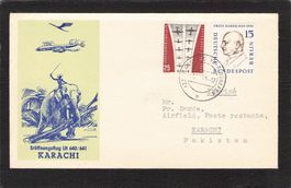 Lufthansa: Erstflug Hamburg - Karachi , 1.11.1959