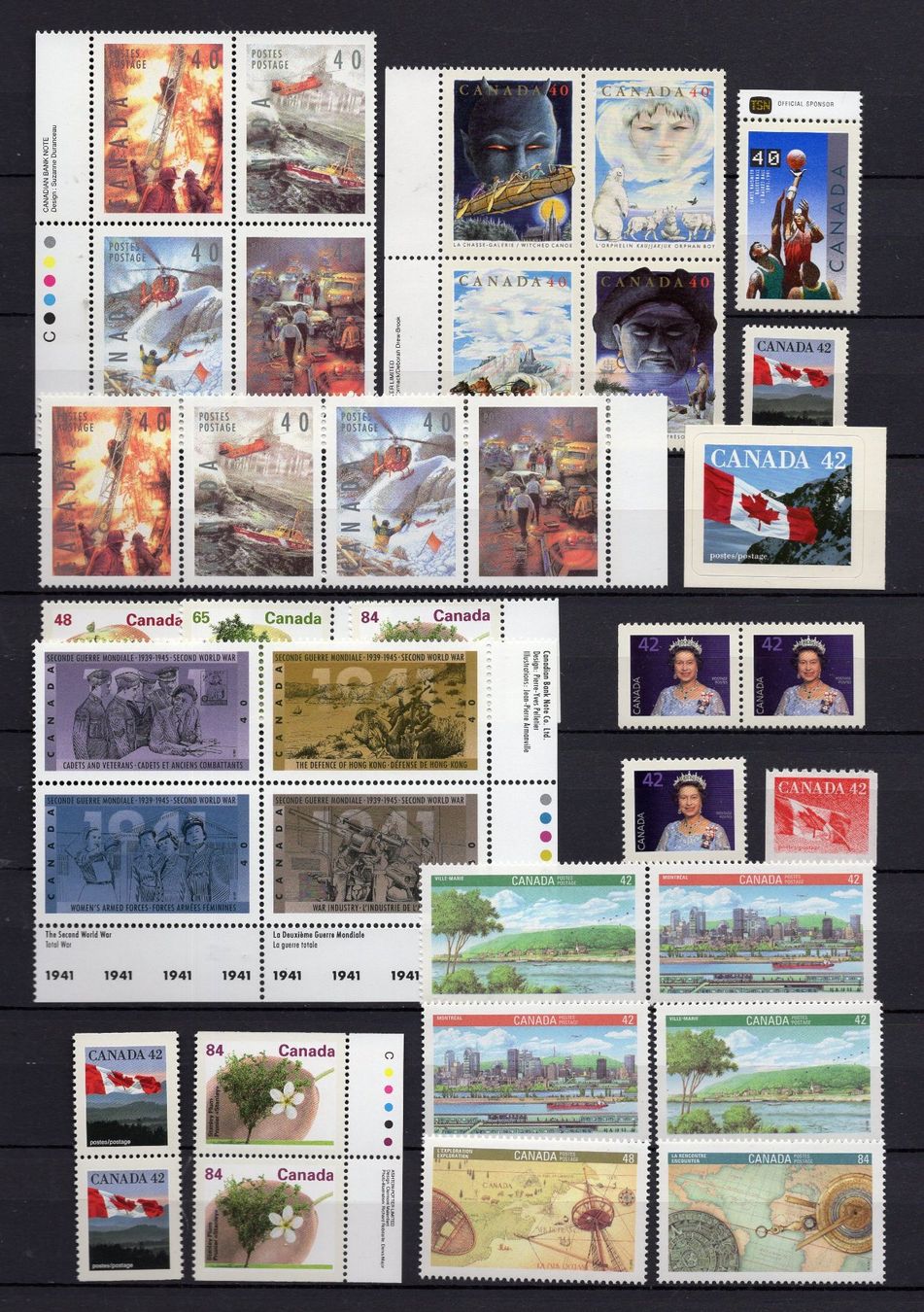 Tutti i francobolli: R6427  /  CANADA 1991 neufs XX – Nuovo (secondo la descrizione) da Ste-Croix venduto da MONT-TAGNAC