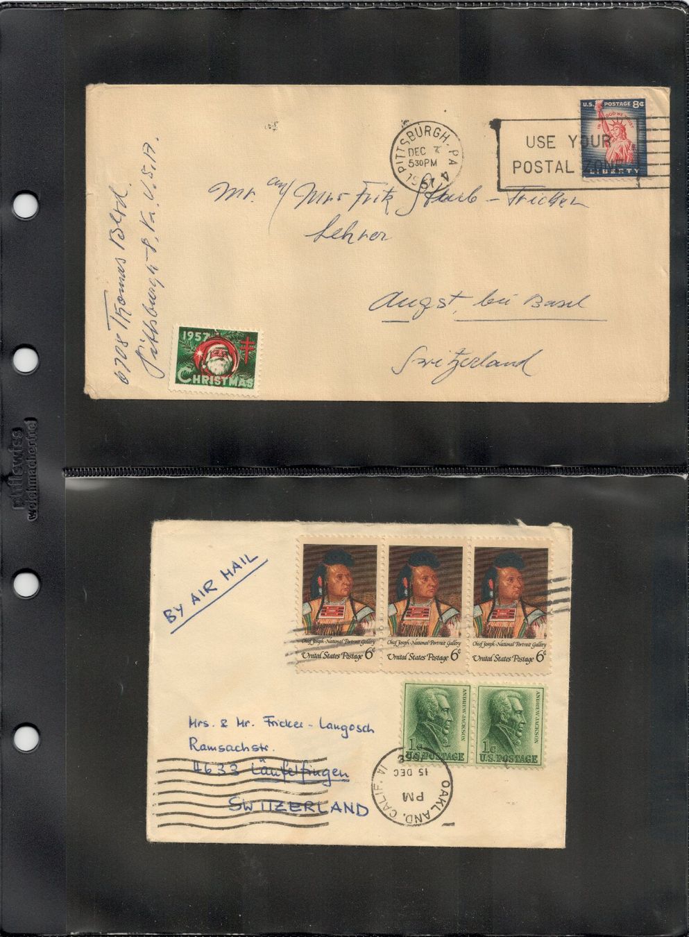 Alle Briefmarken: USA Ganzsachen und Ansichtskarten – Gebraucht aus Pratteln von Wildtulpe 4