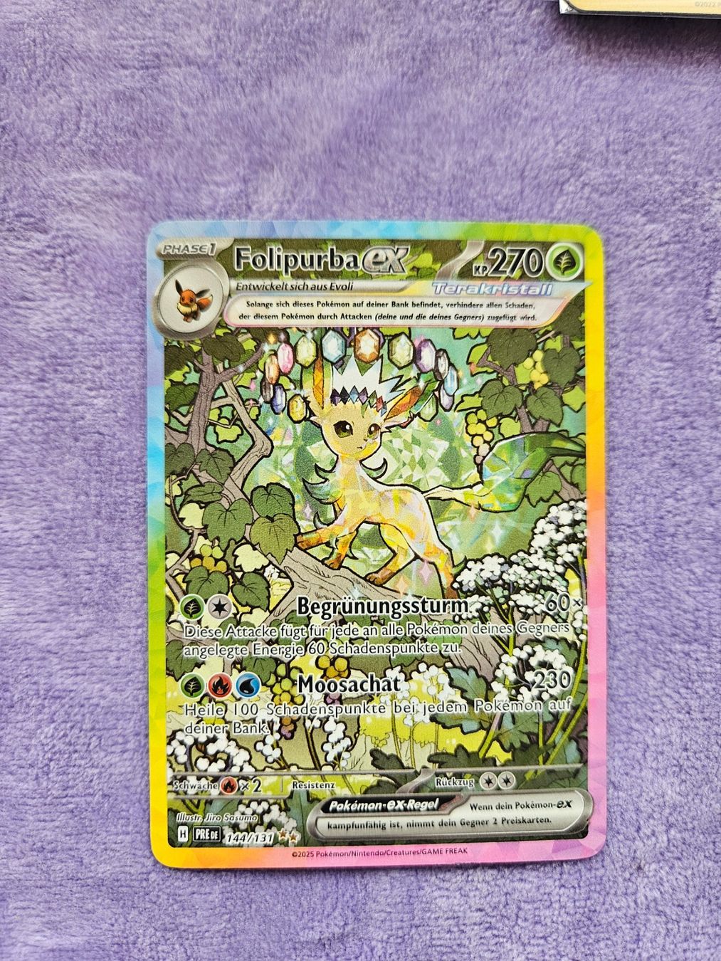 Pokémon Carte collezionabili: PRE(DE) 144/131 Folipurba ex DE – Nuovo (secondo la descrizione) da Cham venduto da sirloin28