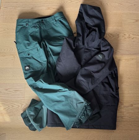 Quiksilver Snowboard Set Jacke navy + Hose grün S