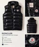 Gilet sans manches Moncler noir taille L bon état