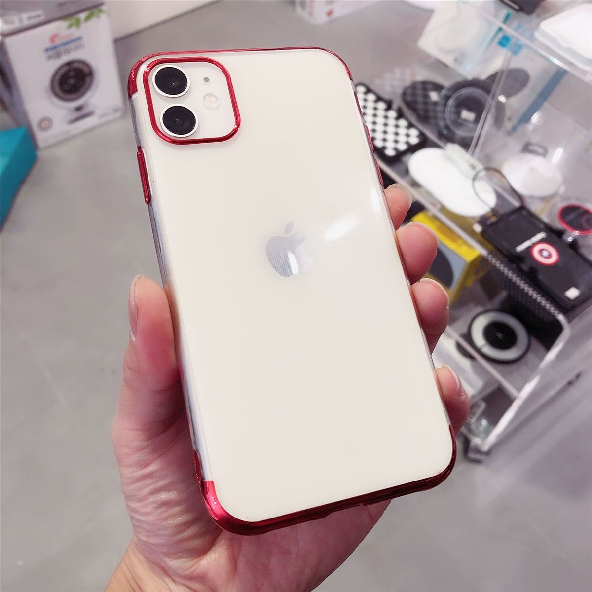 Cover & Protezioni schermo: iPhone 11 Pro - coque antichoc double couleur rouge – Nuovo e nell'imballaggio originale da Morges venduto da DigiAC 1
