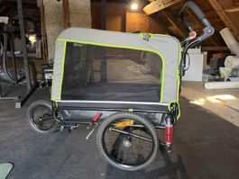 Klarfit 2-in-1 Fahrradanhänger für Hunde & Hundebuggy - TOP