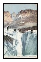 ALPINISME - 1901 "Traversée d’une Crevasse" Sur le Glacier