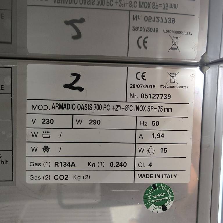 Bartscher Frigoriferi: Kühlschrank Edelstahl GN 2/1 – Usato da Wolhusen venduto da Gastrorampe 3