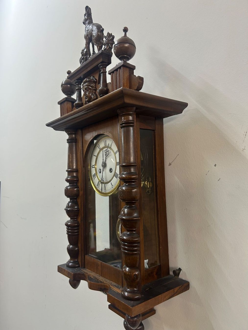 Junghans Orologi da terra & Orologi da parete: antiker Regulator aus Nussbaum vermutlich Junghans 1900 – Usato da Zürich venduto da Levelart 5