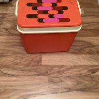 Kühlbox im Vintage 70er Jahr Style Camping