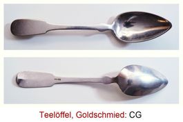Teelöffel, Goldschmied: CG (nicht bekannt)